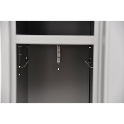 Lockers, 12" x 18" x 72", Steel, Grey, Rivet (Assembled) Mukwa Safety Services
