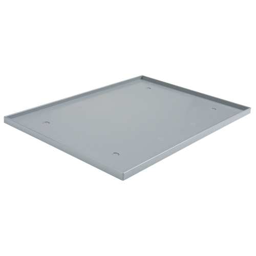 Fond de casier, Convient aux casiers 12" x 18", Gris fonc&eacute;, Plastique Mukwa Safety Services