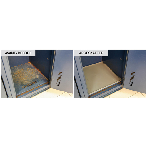 Fond de casier, Convient aux casiers 12" x 18", Gris fonc&eacute;, Plastique Mukwa Safety Services