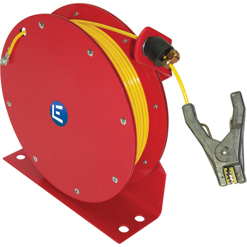 Auto Rewind Grounding Reel, 100' Length, Heavy-Duty Mukwa Safety Services