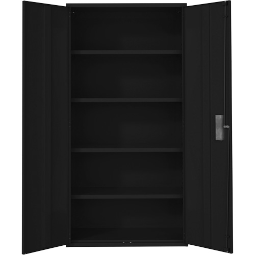 Armoire de rangement Hi-Boy, Acier, 4 Tablettes, 72" h x 36" la x 18" P, Noir Mukwa Safety Services