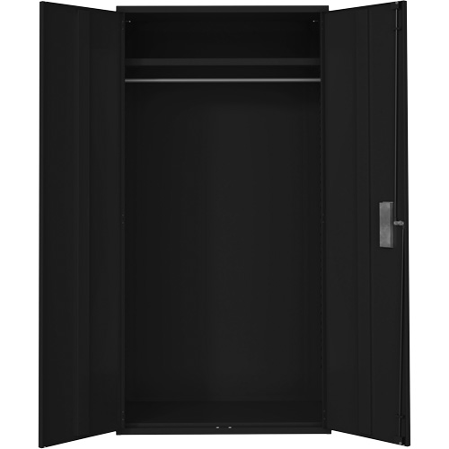 Armoire garde-robe, Acier, 36" la x 18" p x 72" h, Noir Mukwa Safety Services