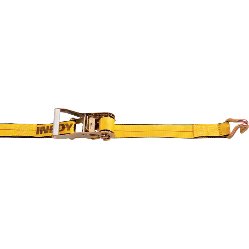 Ratchet Strap, Wire Hook, 2" W x 30' L, 3333 lbs. (1511 kg) Working Load Limit Mukwa Safety Services