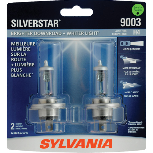 9003 Ampoule de feu avant SilverStar Ultra, Halog&egrave;ne, 60 W, Blanc Mukwa Safety Services