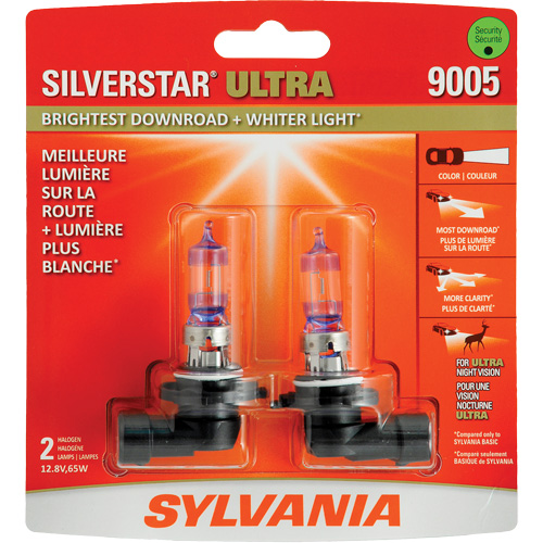 9005 SilverStar&reg; Ultra Headlight Bulb, Halogen, 65 W, White Mukwa Safety Services