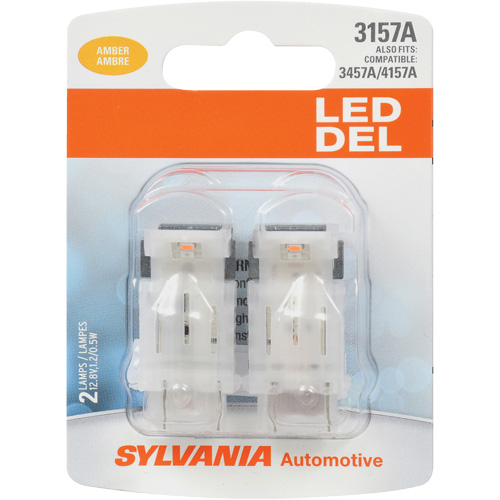 Mini-ampoule automobile 3157A, DEL, 0,5 W/12,8 W, Ambr&eacute;e Mukwa Safety Services