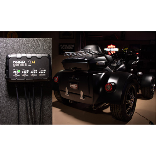 Chargeur de batterie 4 sorties de 8 A Genius 2X4 Mukwa Safety Services
