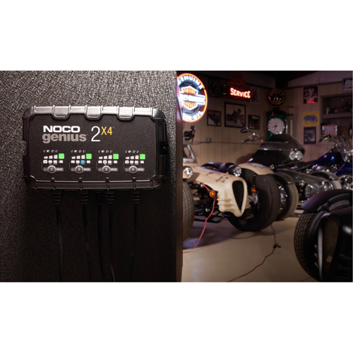 Chargeur de batterie 4 sorties de 8 A Genius 2X4 Mukwa Safety Services