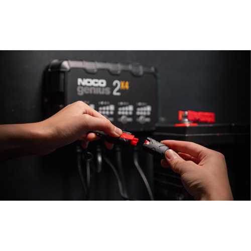 Chargeur de batterie 4 sorties de 8 A Genius 2X4 Mukwa Safety Services