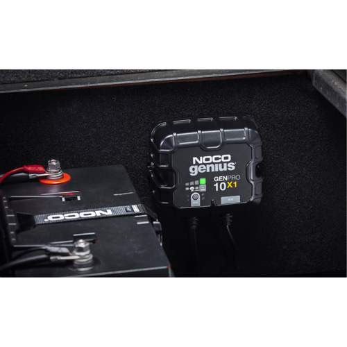 Chargeur de batterie embarqu&eacute; &agrave; 1 sortie de 10 amp&egrave;res GenPro10X1 Genius Mukwa Safety Services