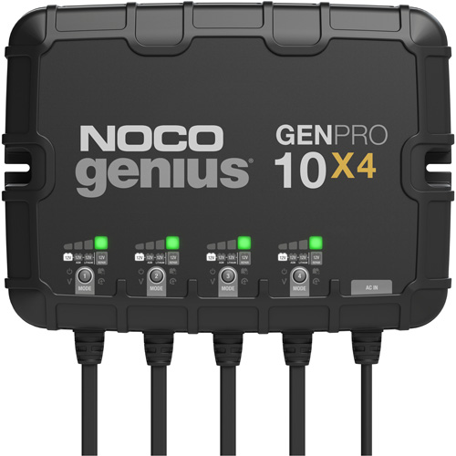 Genius&reg; GenPro10X4 4-Bank, 40-Amp On-Board Battery Charger Mukwa Safety Services