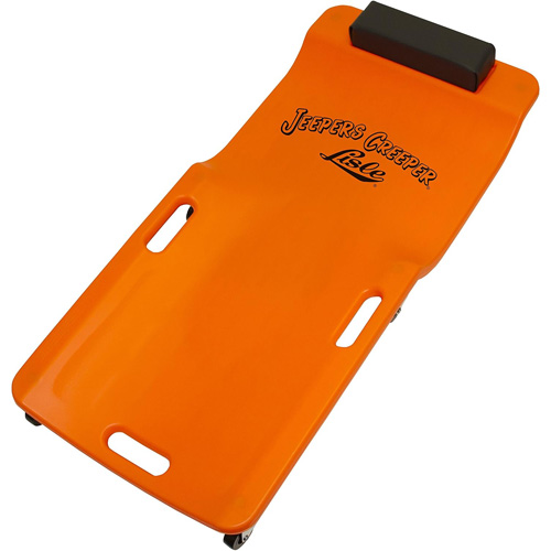 Neon Orange Low Profile Plastic Creeper Mukwa Safety Services
