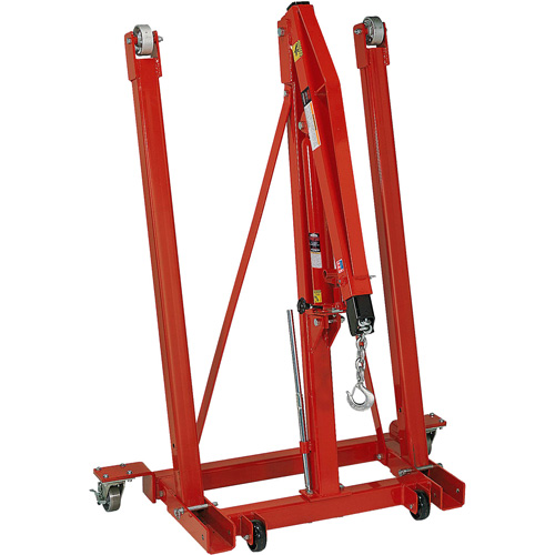 Folding Engine Crane, 2500 lbs. (1.25 tons) Capacity Mukwa Safety Services