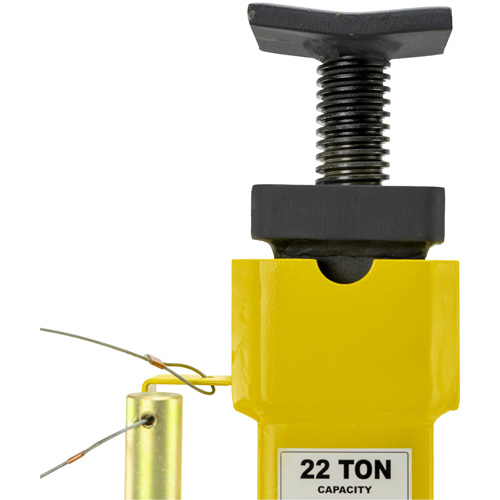 Crics avec sellette du dessus r&eacute;glable &agrave; vis, Tige verrouillable, 15-1/2" - 20-1/2" h Mukwa Safety Services