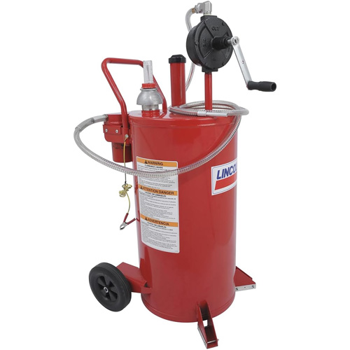 Chariot &agrave; carburant en acier de 25 gallons avec pompe rotative bidirectionnelle et filtre Mukwa Safety Services