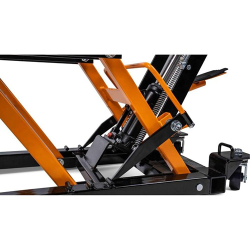 ATV and Motorcycle Jack, 0.75 Ton(s) Capacity, 4-2/3" Lowered, 14-1/2" Raised, Manual Hydraulic Mukwa Safety Services