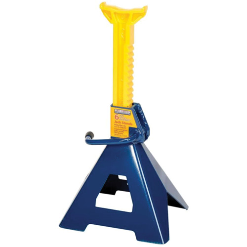 Jack Stand, Locking Handle/Ratchet, 6 tons Capacity, 25-1/4" H Mukwa Safety Services