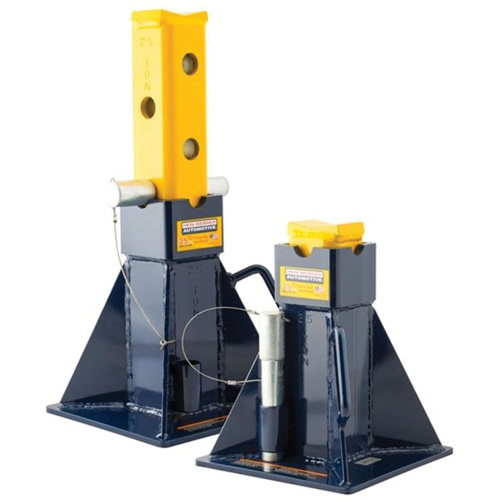 Vehicle Support Stands, Locking Pin, 25 tons Capacity Mukwa Safety Services