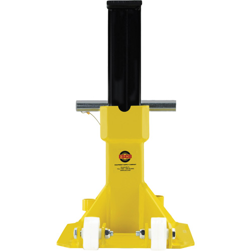 EZ-Wheel Jack Stand, Locking Pin, 22 Tons Capacity, 13-1/2" - 20" H Mukwa Safety Services