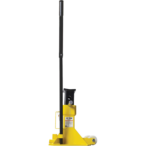 EZ-Wheel Jack Stand, Locking Pin, 22 Tons Capacity, 13-1/2" - 20" H Mukwa Safety Services