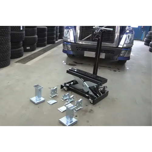 Cric de service de plancher, 14 tonne(s) Capacit&eacute;, 8-1/4" Abaiss&eacute;e, 20" &eacute;lev&eacute;e, Air comprim&eacute;/hydraulique Mukwa Safety Services