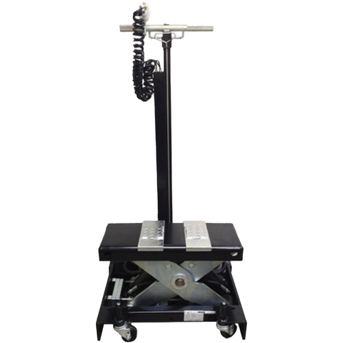 Low Profile Floor Service Jack, 12 Ton(s) Capacity, 7-1/2" Lowered, 15" Raised, Air Hydraulic Mukwa Safety Services