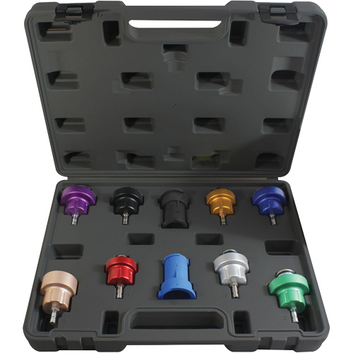 10-Piece Cooling System Pressure Test Adapter Kit Mukwa Safety Services