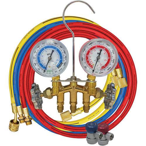 R134A 2-Way Brass Manifold Gauge Set Mukwa Safety Services