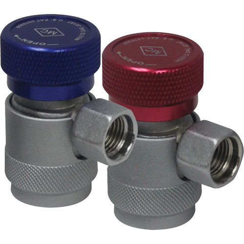 Coupleur rapide manuel R134a c&ocirc;t&eacute; basse pression avec verrouillage de s&eacute;curit&eacute; Mukwa Safety Services