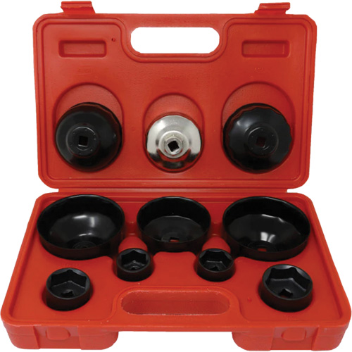 Coffret cl&eacute;s de filtre &agrave; huile 10 morceaux Mukwa Safety Services