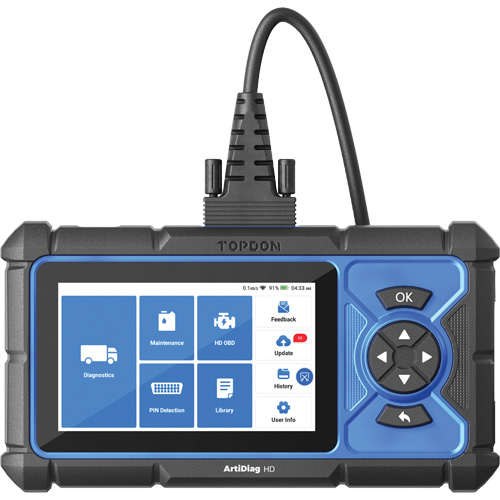 ArtiDiag HD 5" Heavy-Duty Scan Tool with Service Functions Mukwa Safety Services