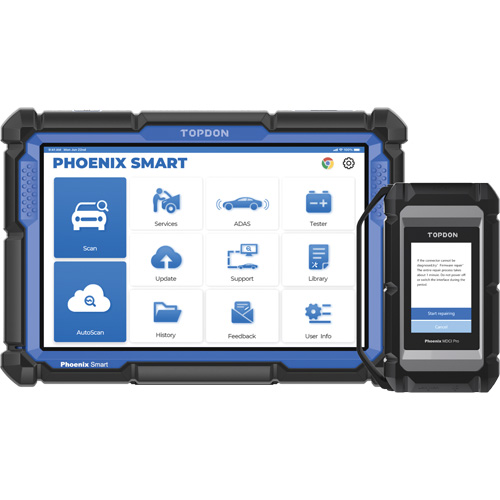 Phoenix Smart – Outil de diagnostic de niveau constructeur avec &eacute;cran 10,1", programmation bas&eacute;e sur l'infonuage et protocoles avanc&eacute;s Mukwa Safety Services