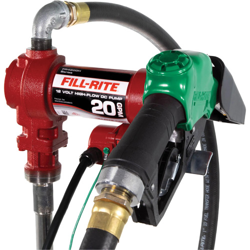 12V Fuel Transfer Pump with Nozzle Mukwa Safety Services