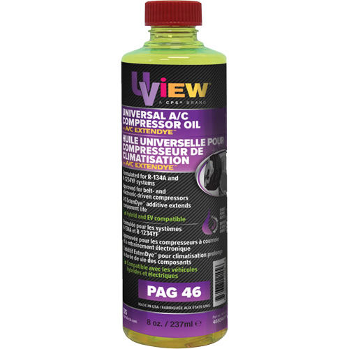Universal PAG 46 Oil with A/C ExtenDye, 237 ml, Bottle Mukwa Safety Services