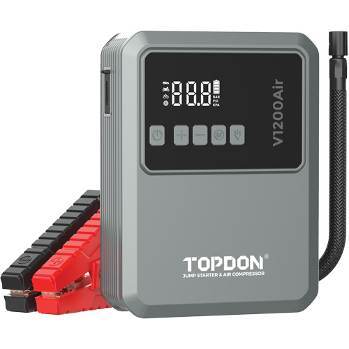 V1200Air 2-in-1 1200 Peak Amp Jump Starter & Tire Inflator Mukwa Safety Services