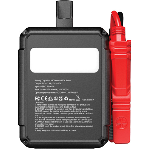 V4000 HD 12V/24V 4000A Jump Starter Mukwa Safety Services