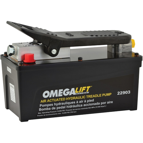 Pompe &agrave; pied pneumatique 10 000 PSI avec r&eacute;servoir de 91,5 po³ Mukwa Safety Services