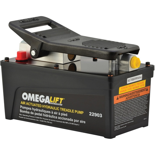 Pompe &agrave; pied pneumatique 10 000 PSI avec r&eacute;servoir de 91,5 po³ Mukwa Safety Services