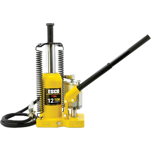 Cric-bouteille de s&eacute;rie Pro, 12 tonne(s), Air comprim&eacute;/hydraulique, 18-1/2" Hauteur &eacute;lev&eacute;e Mukwa Safety Services