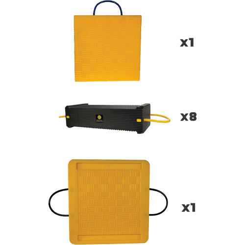 10-Piece CribLok Composite Cribbing System Kit Mukwa Safety Services