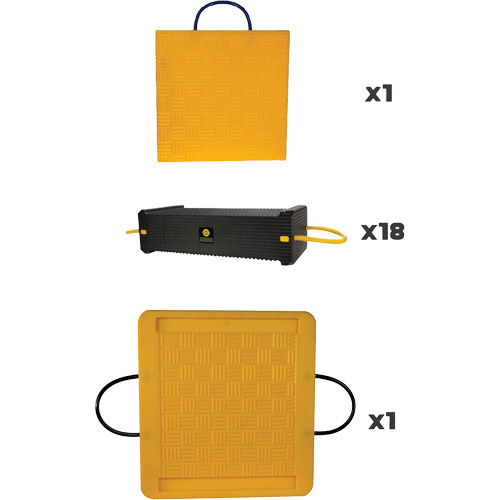 20-Piece CribLok Composite Cribbing System Kit Mukwa Safety Services