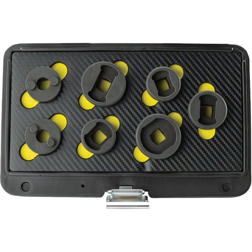 Threaded Leaf Spring Shackle Pin Remover & Installation Master Set, 7 Pieces, 1/2" Drive Size Mukwa Safety Services