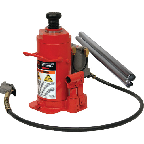 Standard Height Bottle Jack, 12 Ton(s), Air Hydraulic, 19-3/4" Raised Height Mukwa Safety Services