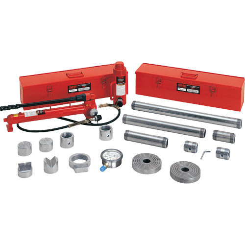 Trousse de r&eacute;paration pour collision et entretien, capacit&eacute; 20 tonnes, avec adaptateurs forg&eacute;s Mukwa Safety Services
