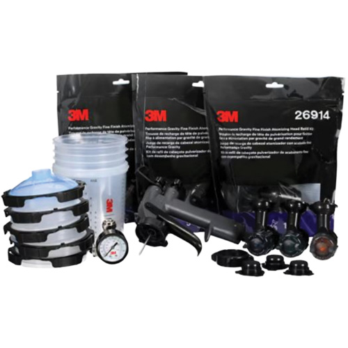 Performance Fine Finish Spray Gun System with PPS Cups, 13 CFM, 29 PSI Mukwa Safety Services