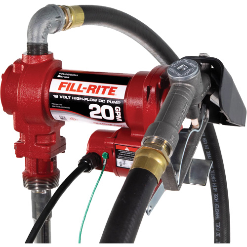 12V DC Fuel Transfer Pump with Nozzle Mukwa Safety Services