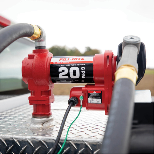 12V DC Fuel Transfer Pump with Nozzle Mukwa Safety Services