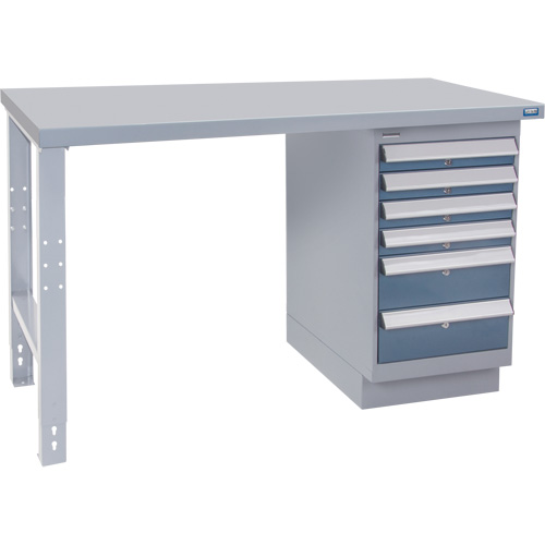 Industrial Duty Workbench, 36" W x 60" D x 34" H, 1000 lbs. Capacity Mukwa Safety Services