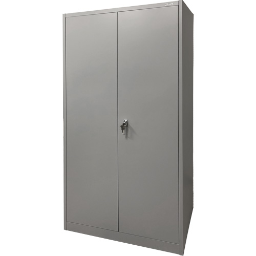 Storage Cabinet, Steel, 4 Shelves, 78" H x 36" W x 24" D, Grey Mukwa Safety Services