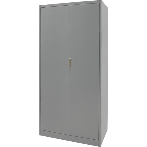 Hi-Boy Storage Cabinet, Steel, 4 Shelves, 72" H x 36" W x 18" D, Grey Mukwa Safety Services